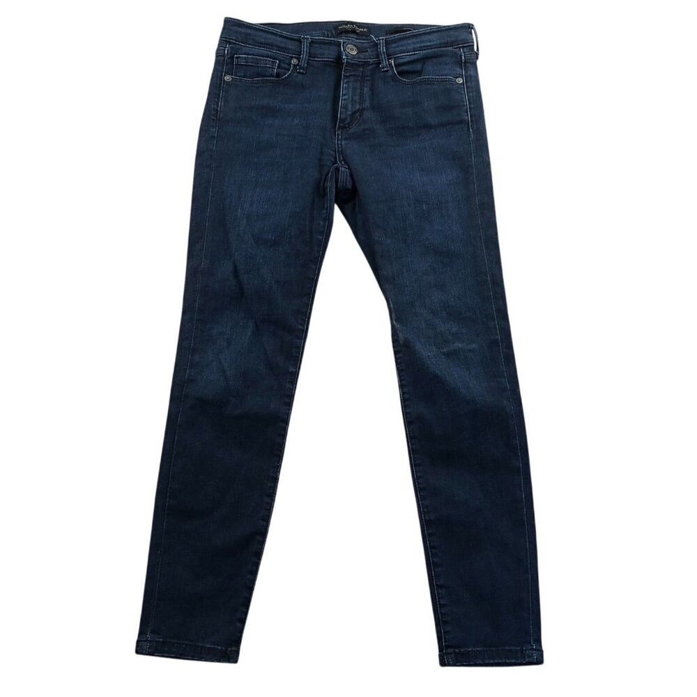 Banana Republic Womens Jeans Size 26 Blue Dark Denim Skinny Leg Classic Casual